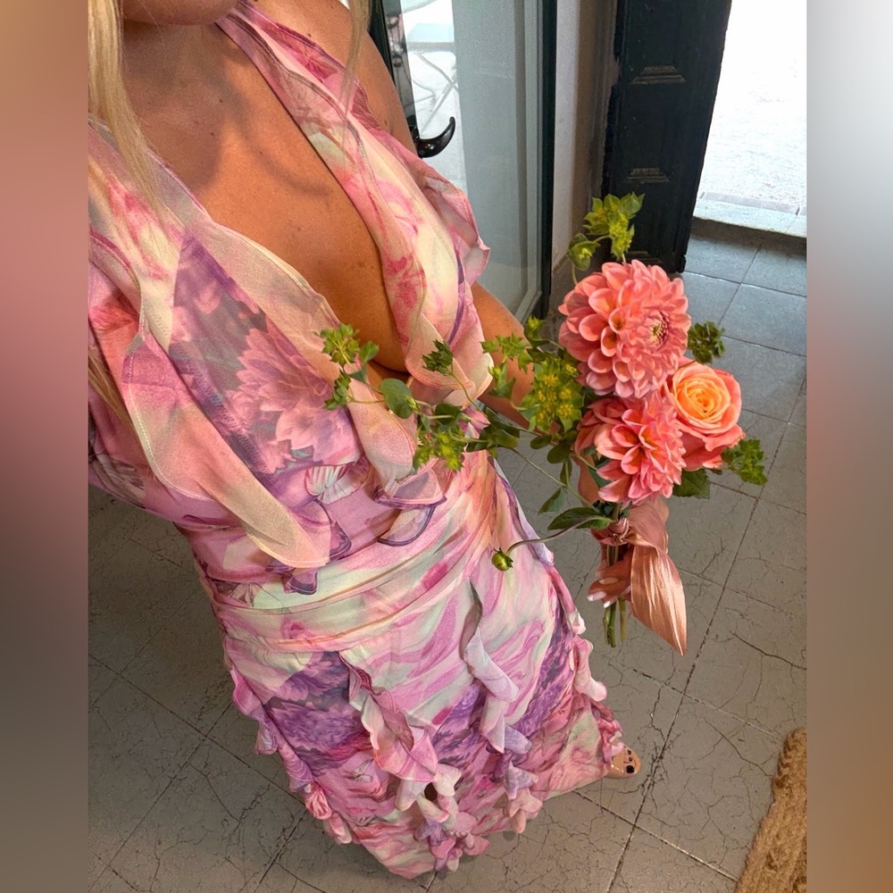 Nbd Pink Patchwork Maxi - image 5